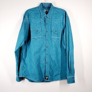 Roper Men's Blue Western Shirt